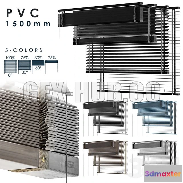 1208778 - CAR - PVC Blind 1500 in 45 mm 3D Model