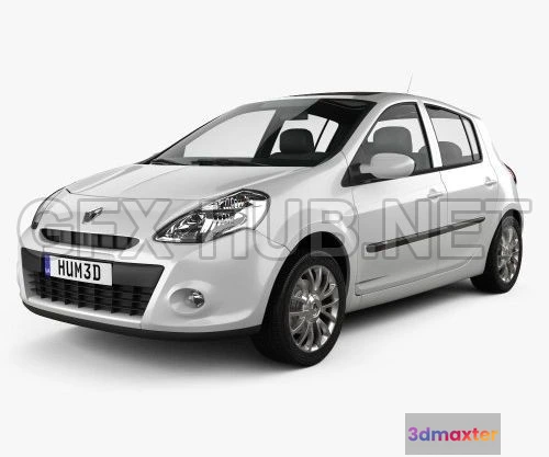 1208794 - CAR - Renault Clio 5-door 2010  3D Model