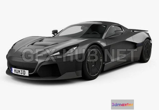 1208822 - CAR - Rimac C Two 2020 3D Model