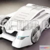1208872 - CAR - Sci-Fi Concept Car 3D Model