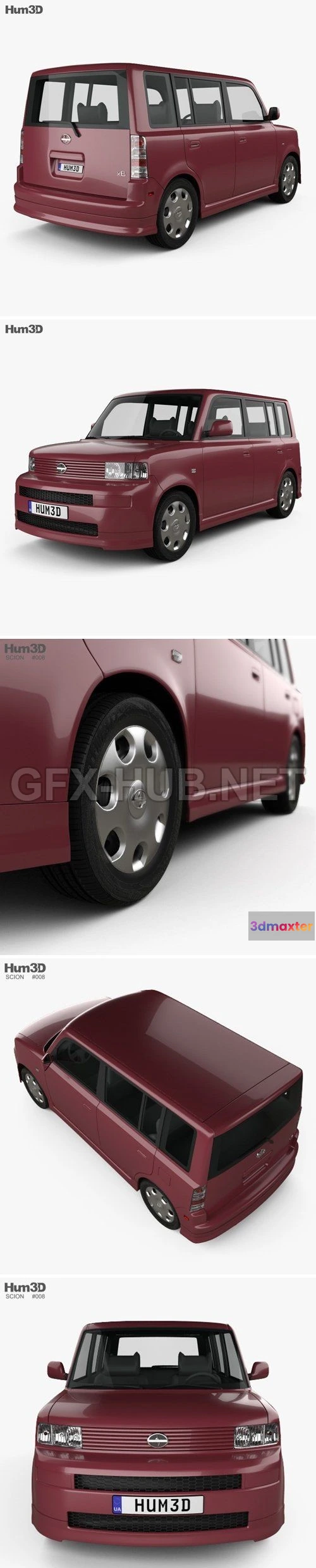 1208874 - CAR - Scion xB 2003  3D Model