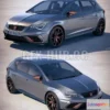 1208886 - CAR - Seat Leon Cupra R 2018 3D Model