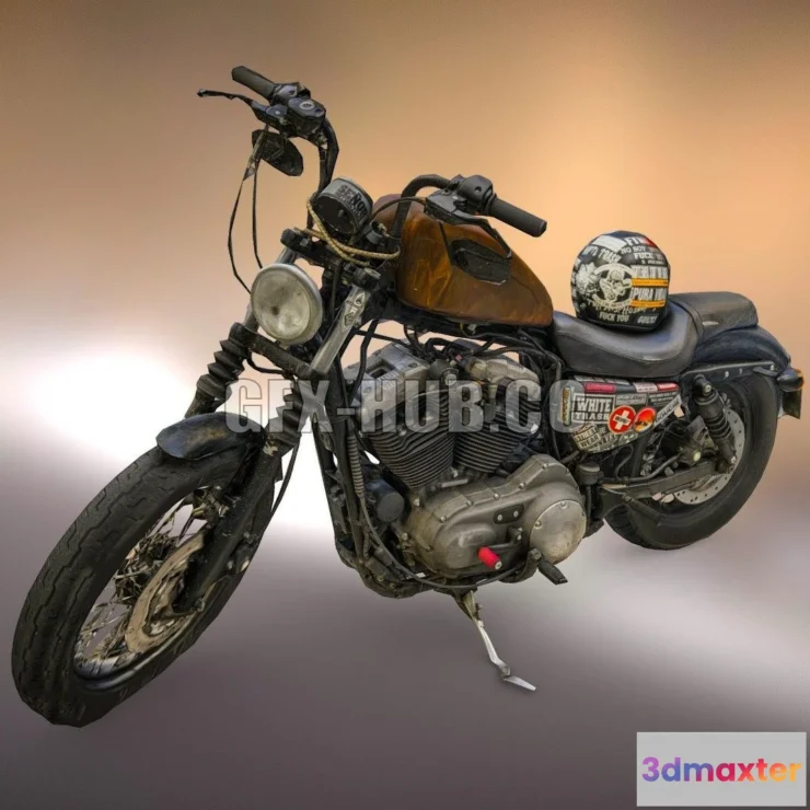 1208894 - CAR - Senor MotorCycle Bike -Photogrammetry Scan 3D Model