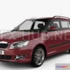 1208902 - CAR - Skoda Fabia Combi 2011  3D Model