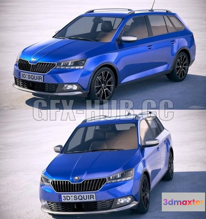 1208906 - CAR - Skoda Fabia Scoutline 2019 3D Model
