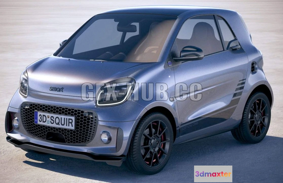 1208914 - CAR - Smart EQ Fortwo 2020 3D Model