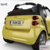 1208916 - CAR - Smart Fortwo 2011 Convertible Open Top  3D Model
