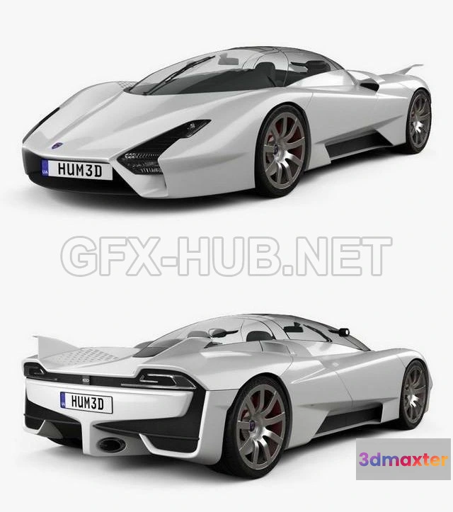 1208930 - CAR - SSC Tuatara 2011 3D Model