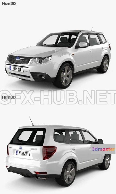 1208946 - CAR - Subaru Forester 2008  3D Model