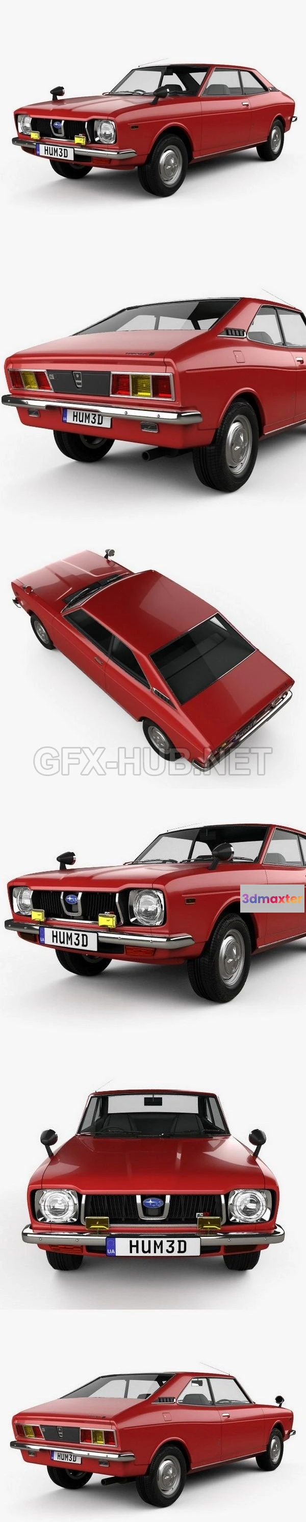 1208956 - CAR - Subaru Leone GSR 1972  3D Model