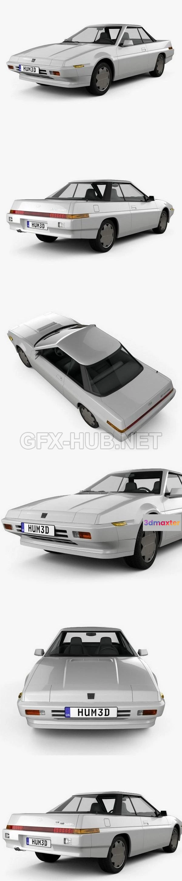 1208964 - CAR - Subaru XT 1985  3D Model