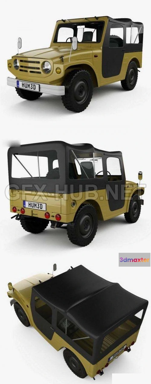 1208976 - CAR - Suzuki Jimny 1970  3D Model