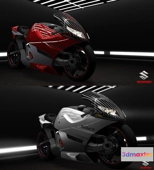 1208984 - CAR - Suzuki Nuda II Concept bike 3D Model