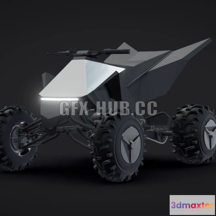 1208992 - CAR - Tesla Cyber quad 3D Model