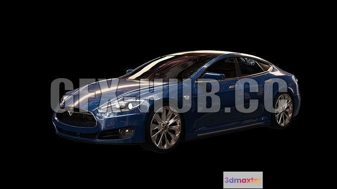 1208996 - CAR - Tesla Model S 3D Model