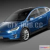 1209000 - CAR - Tesla Model X 2017 3D Model