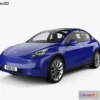 1209002 - CAR - Tesla Model Y 2021 3D Model