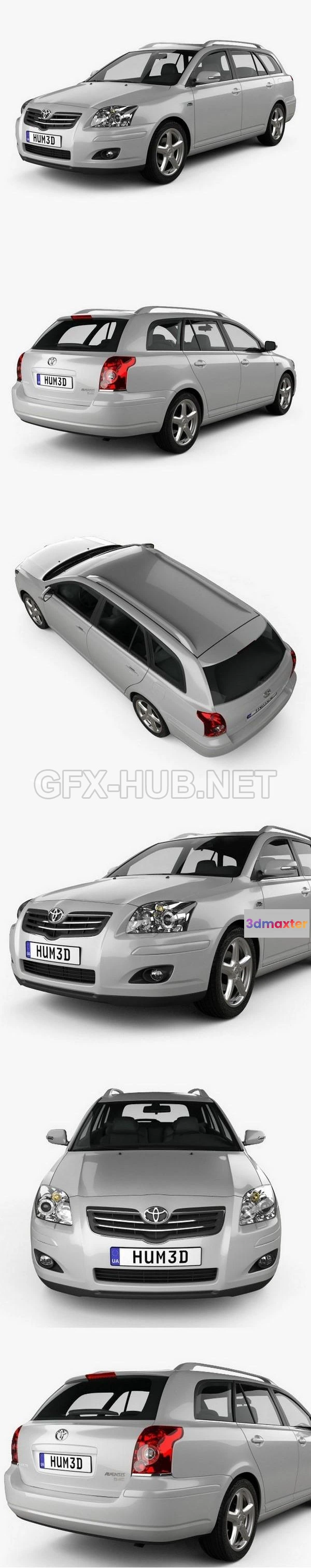 1209036 - CAR - Toyota Avensis wagon 2006  3D Model