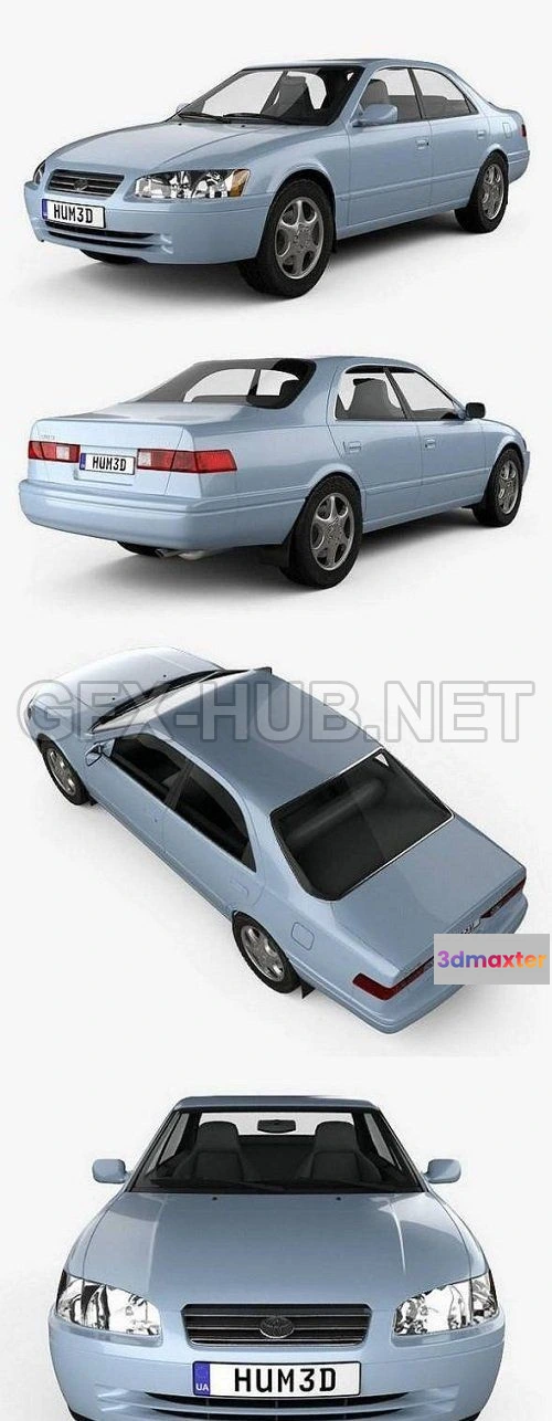 1209038 - CAR - Toyota Camry (XV20) 1997 3D Model