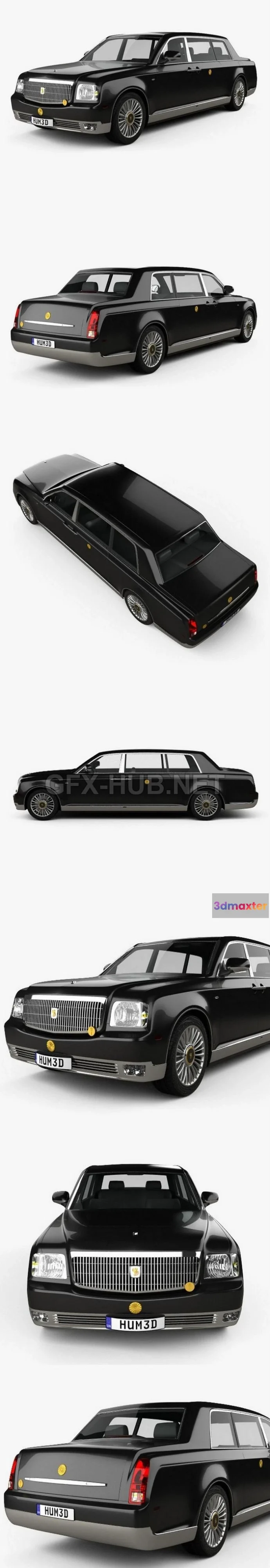 1209054 - CAR - Toyota Century Royal 2006  3D Model