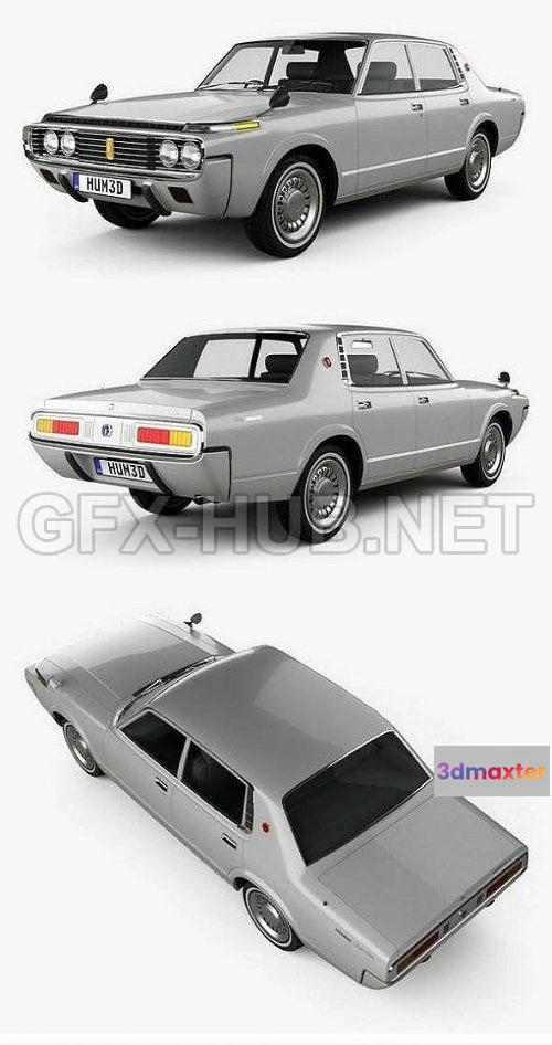 1209068 - CAR - Toyota Crown sedan 1971 3D Model