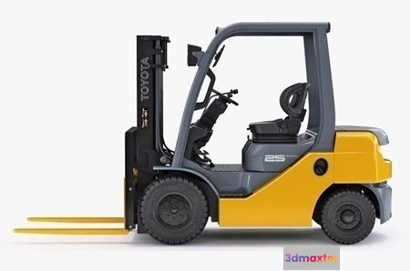 1209074 - CAR - Toyota forklift 8FD25 3D Model
