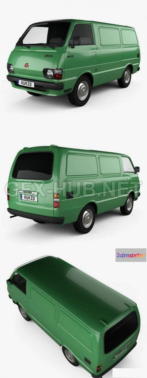 1209086 - CAR - Toyota Hiace Panel Van 1977  3D Model