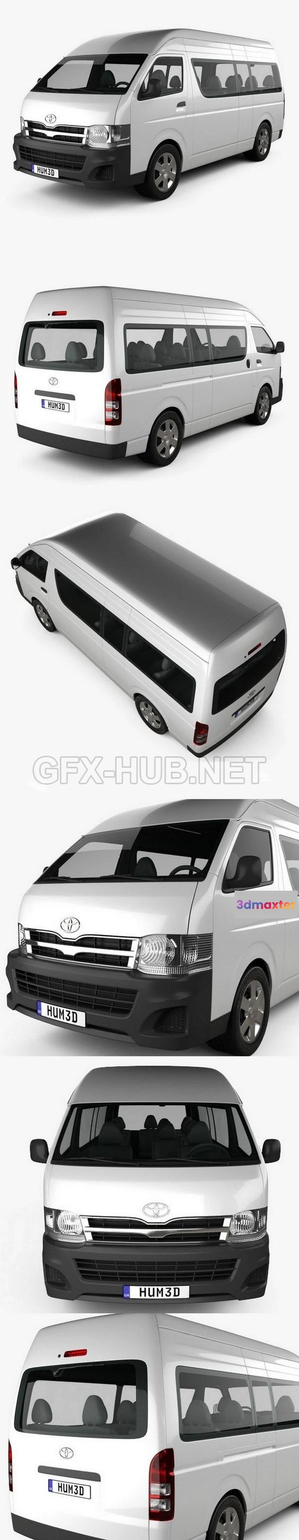 1209096 - CAR - Toyota HiAce Super Long Wheel Base 2012  3D Model