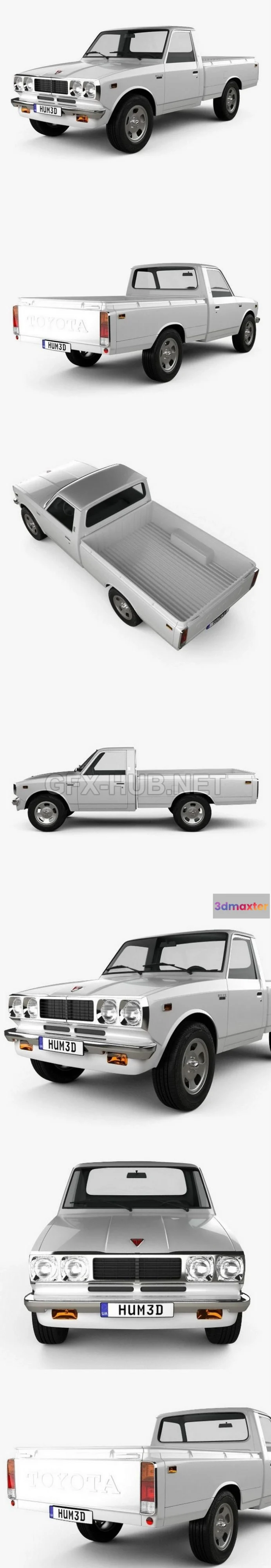 1209104 - CAR - Toyota Hilux 1972  3D Model