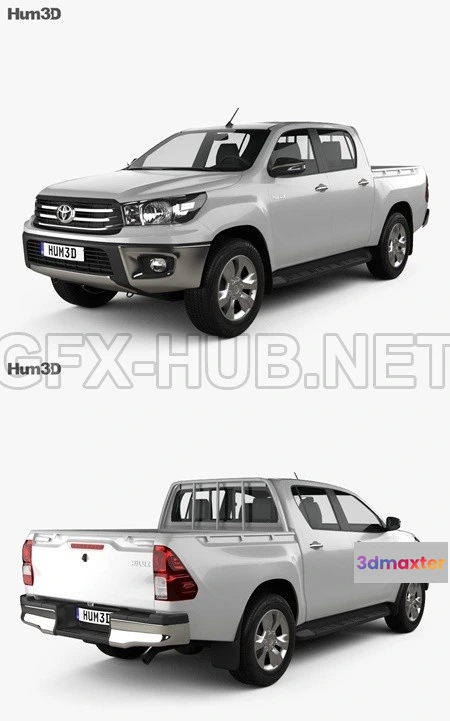 1209108 - CAR - Toyota Hilux Double Cab Hi Rider 2015  3D Model