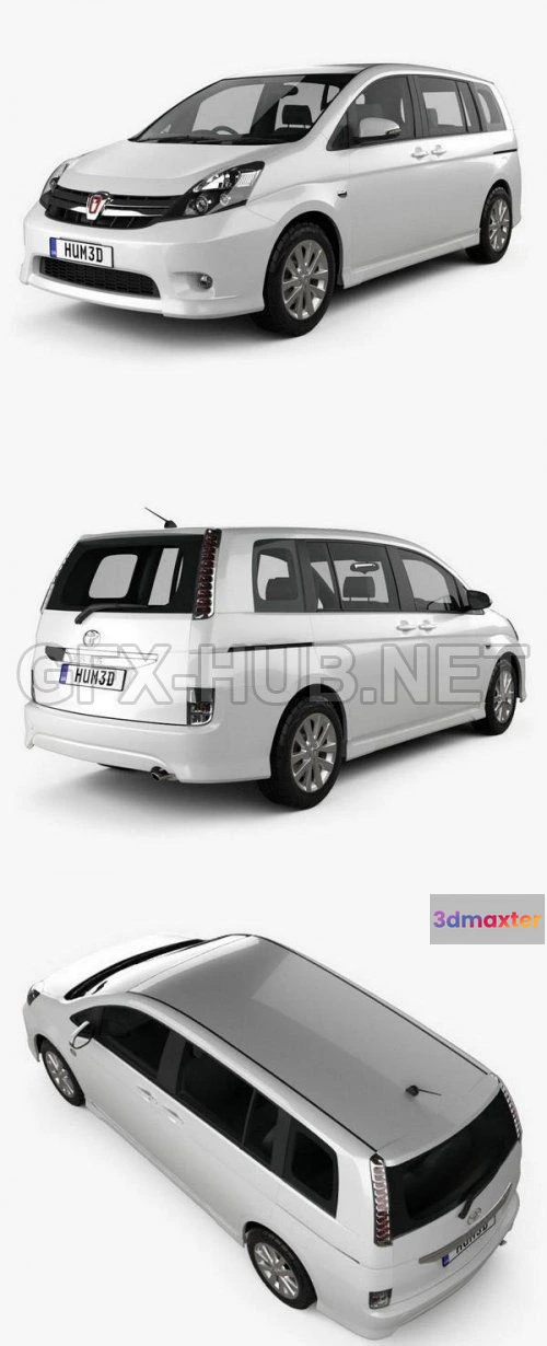 1209120 - CAR - Toyota Isis 2012  3D Model