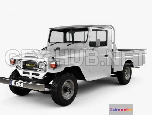 1209130 - CAR - Toyota Land Cruiser (J40) Pickup 1979  3D Model