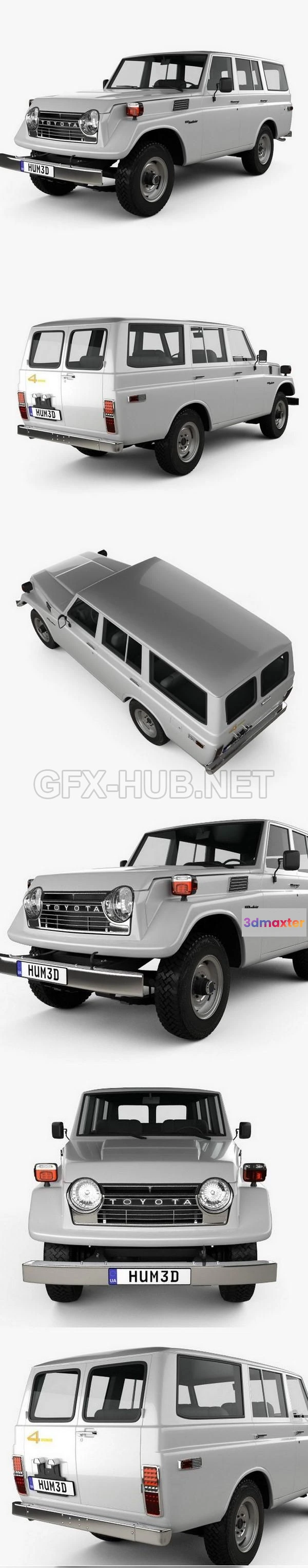 1209132 - CAR - Toyota Land Cruiser (J55) 1975  3D Model