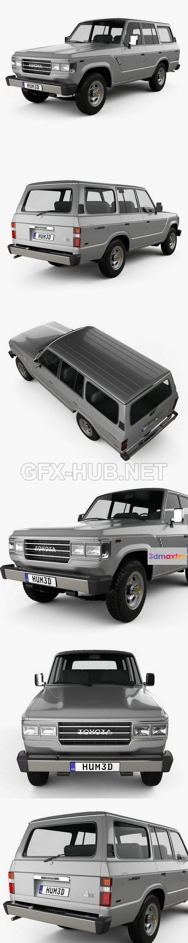 1209134 - CAR - Toyota Land Cruiser (J60) US 1987  3D Model