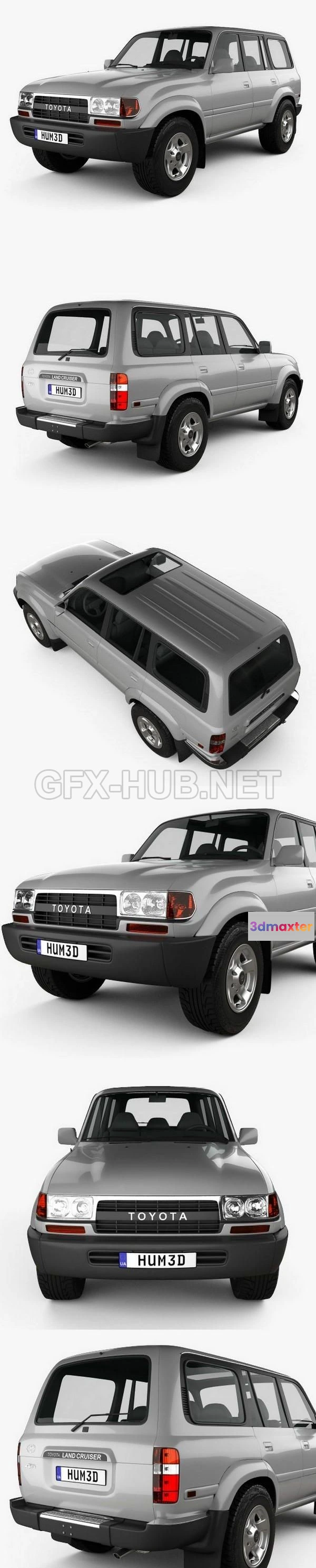 1209142 - CAR - Toyota Land Cruiser (J80) 1995  3D Model