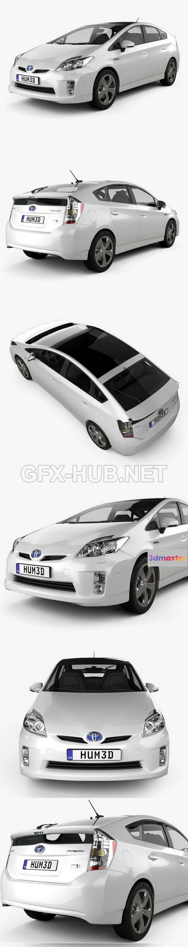 1209174 - CAR - Toyota Prius 2010  3D Model