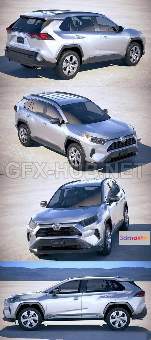1209182 - CAR - Toyota RAV4 LE 2019  3D Model
