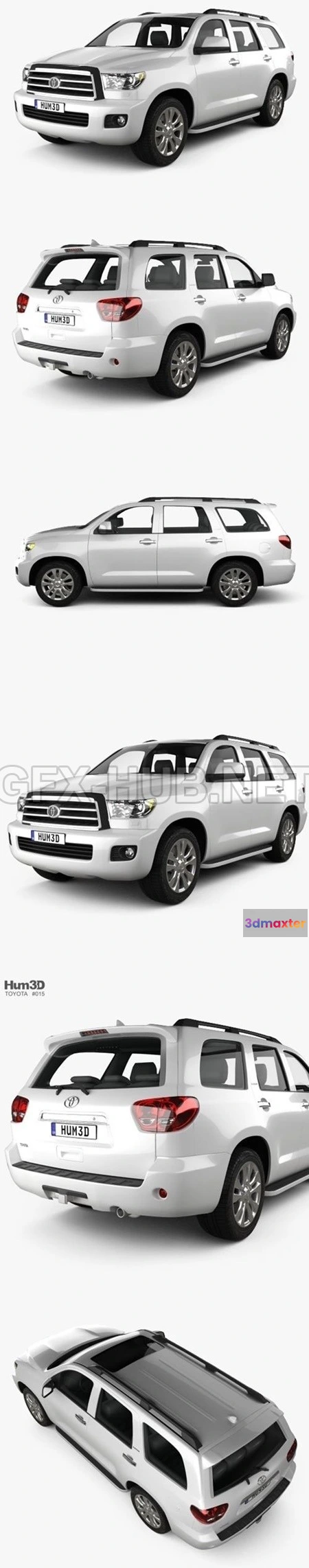 1209184 - CAR - Toyota Sequoia 2011 3D Model