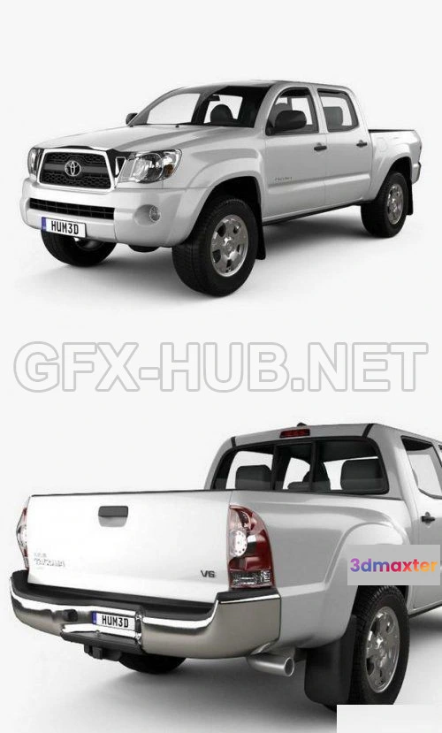 1209196 - CAR - Toyota Tacoma Double Cab 2011  3D Model