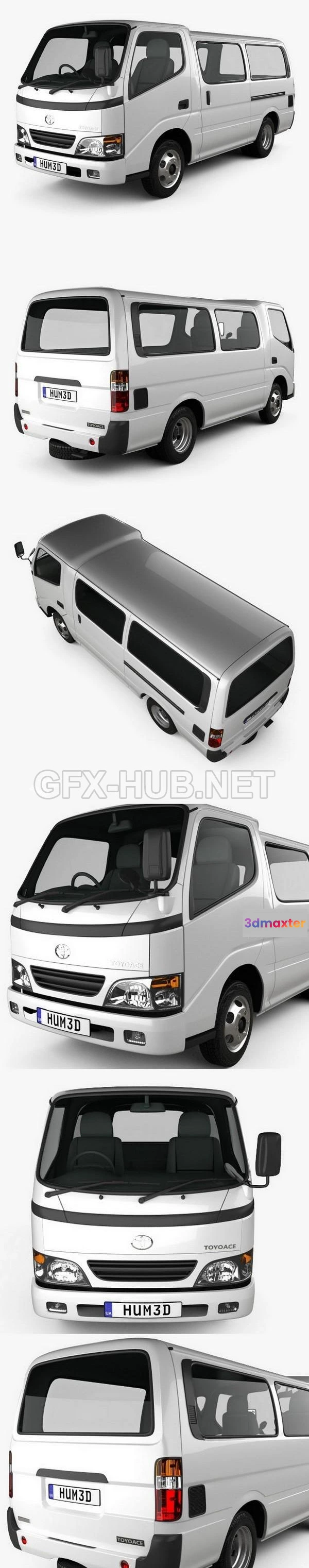 1209202 - CAR - Toyota ToyoAce Van 2006  3D Model