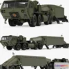 1209220 - CAR - Tractor M983 with THAAD TPY2 Radar 3D Model