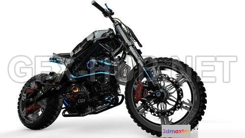 1209228 - CAR - Unreal Bike CAD IGS Format 3D Model