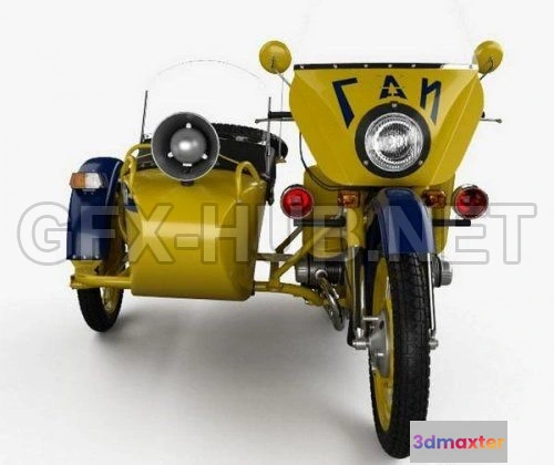 1209230 - CAR - Ural M67-36 P 1976  3D Model
