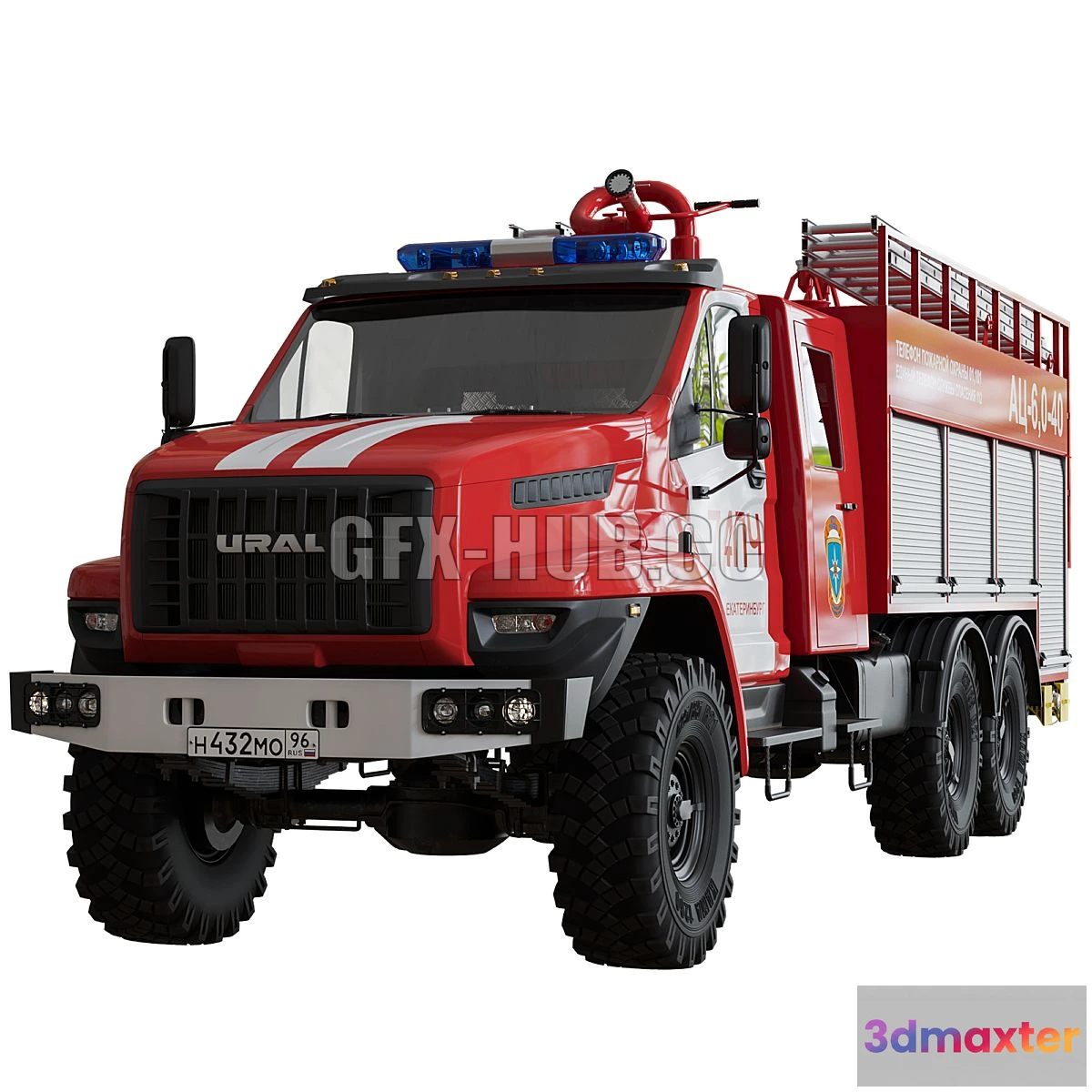 1209232 - CAR - URAL Next tank truck 3D Model