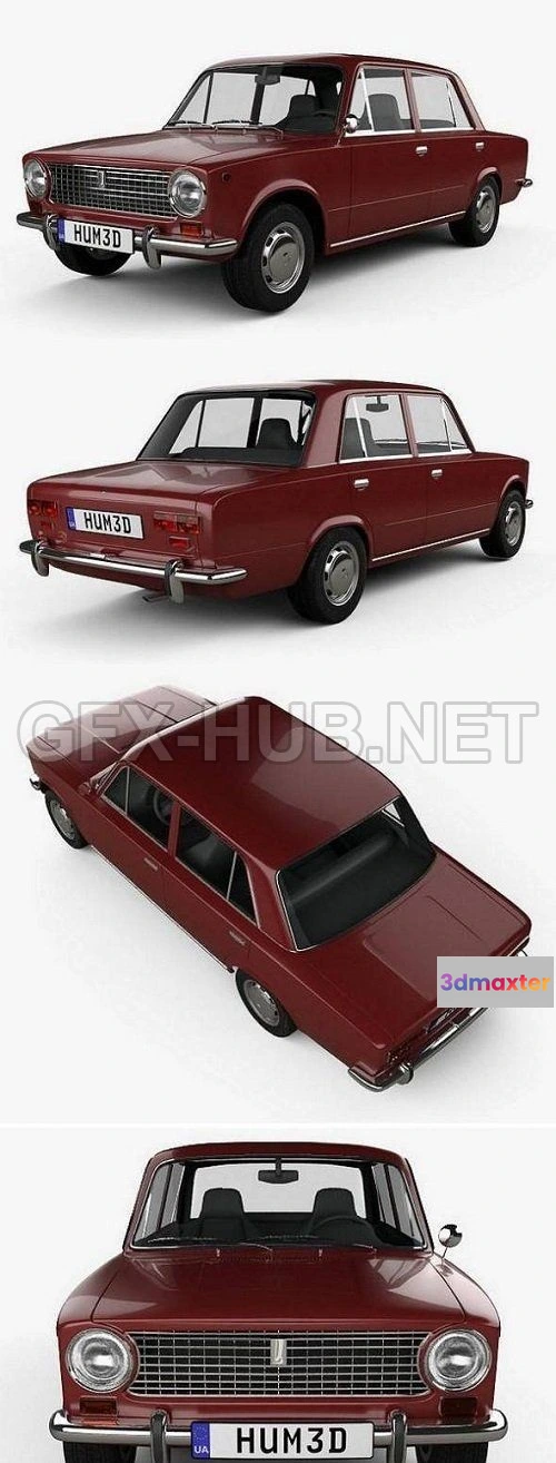 1209238 - CAR - VAZ Lada 2101 1970 3D Model
