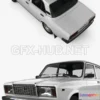 1209244 - CAR - VAZ Lada 2107 2006  3D Model