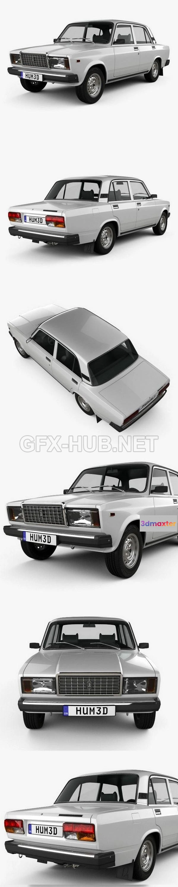 1209244 - CAR - VAZ Lada 2107 2006  3D Model