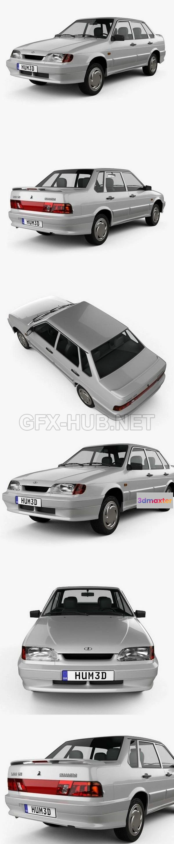 1209248 - CAR - VAZ Lada Samara (2115) sedan 1997  3D Model