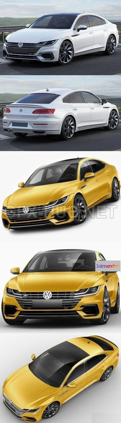 1209268 - CAR - Volkswagen Arteon R-line 2018  3D Model