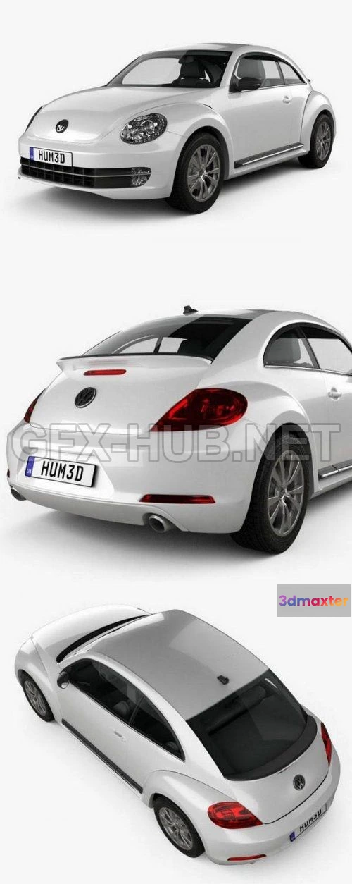 1209276 - CAR - Volkswagen Beetle 2012 3D Model